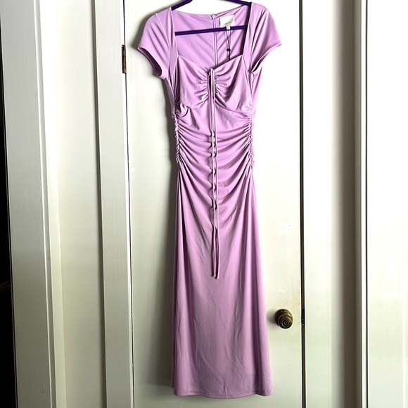 🆕 Cinq á Sept Janis Midi Dress in Lavender Size 6 - Picture 5 of 11